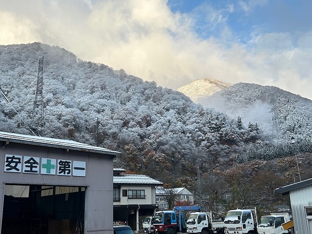 初雪です！☃