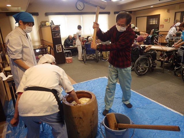 餅つき会